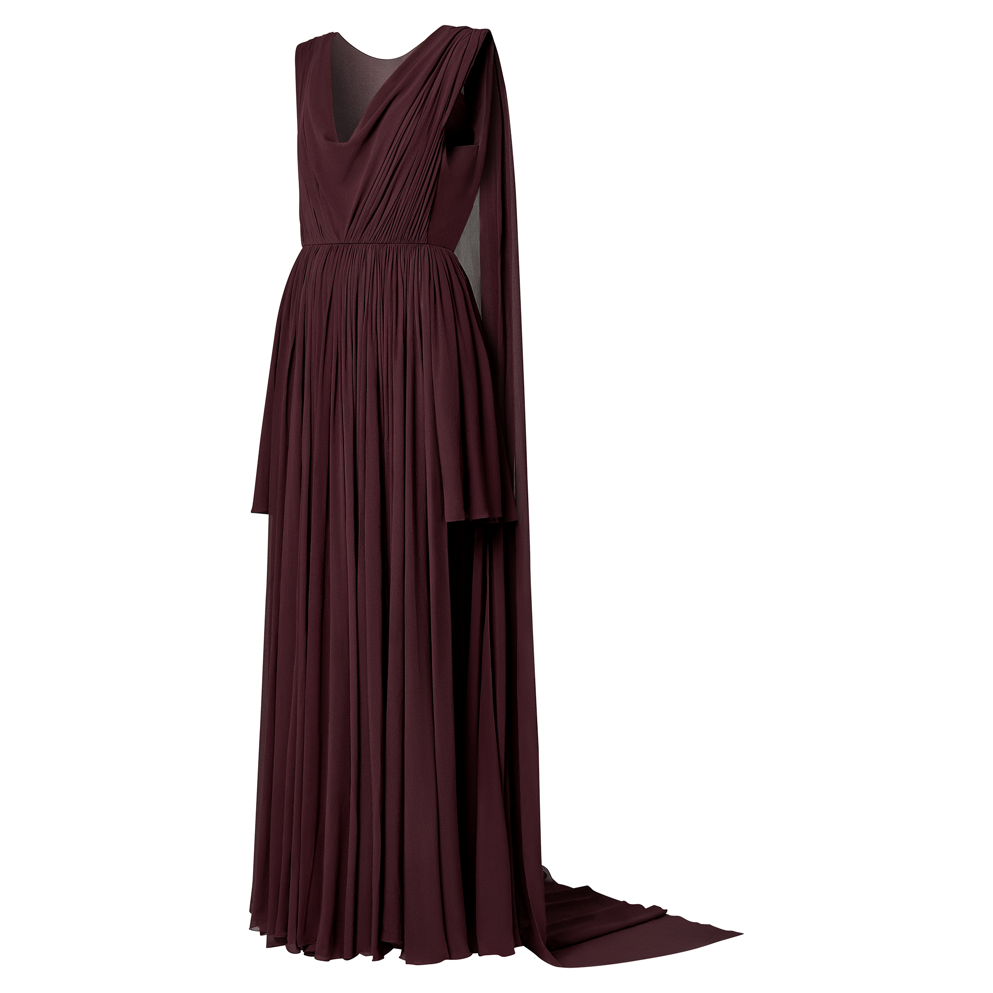 Cape Back Asymmetrical Gown - Women - Ready-to-Wear | LOUIS VUITTON ®